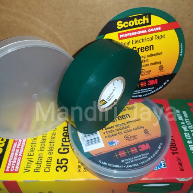 

Isolasi 3M Cable STD PLN/Scotch 35 Hijau