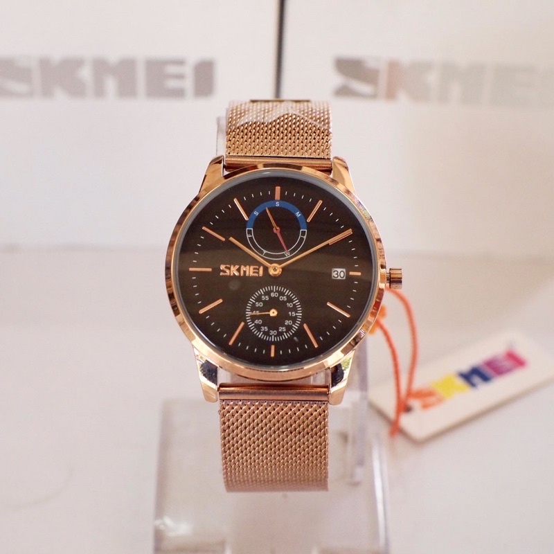 SKMEI CS-9182 Gold Tone Chronograph