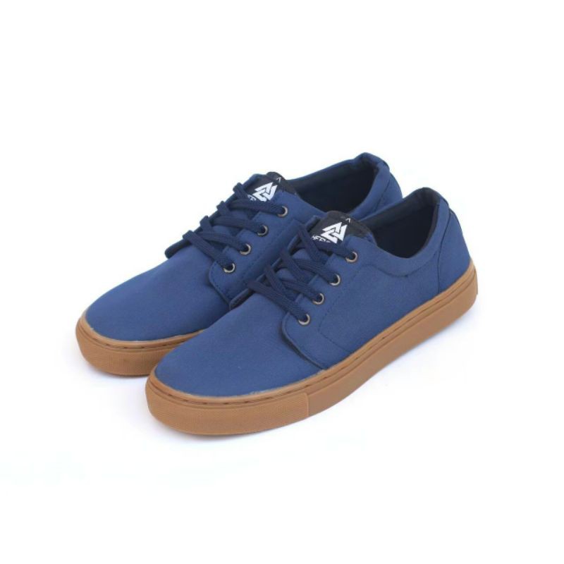 NERO NAVY GUM |WOLF x HEROES| Sepatu Lokal Shoes Local Pride HEROES NERO Low Cut Navy Gum