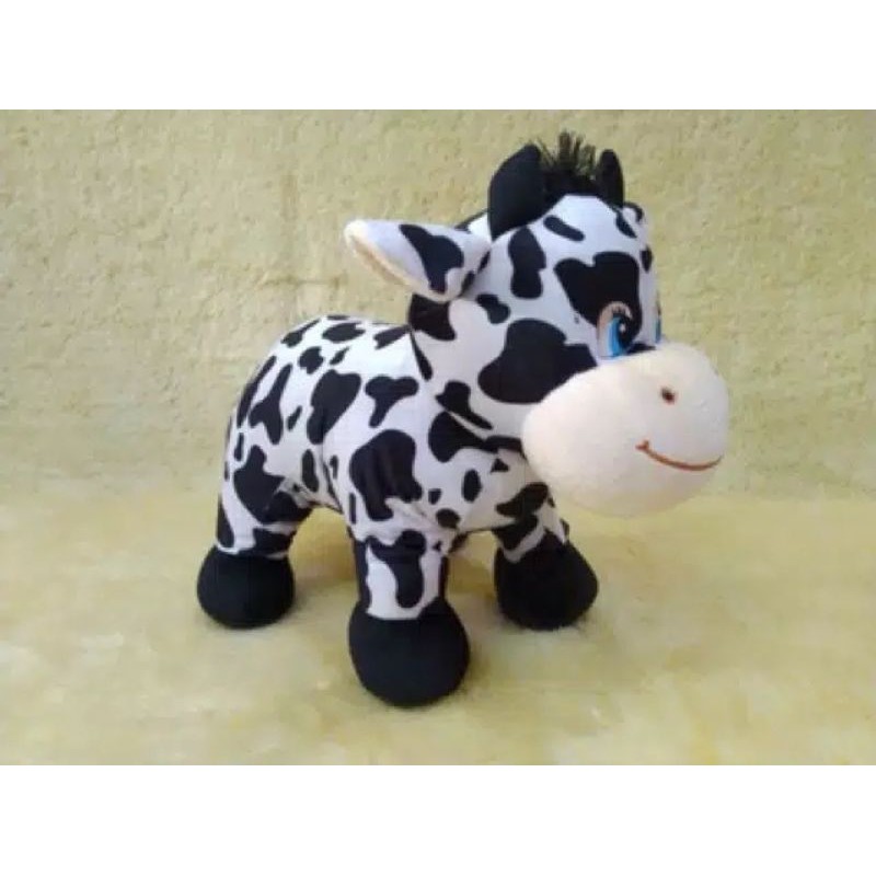 BONEKA SAPI UKURAN 30 CM / BONEKA SAPI LUCU TERMURAH TERLARIS