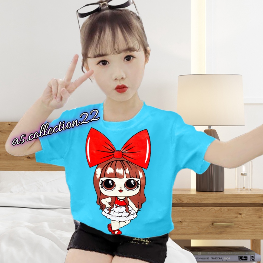 KAOS ANAK PEREMPUAN LOL CANTIK//USIA 1-10 TAHUN