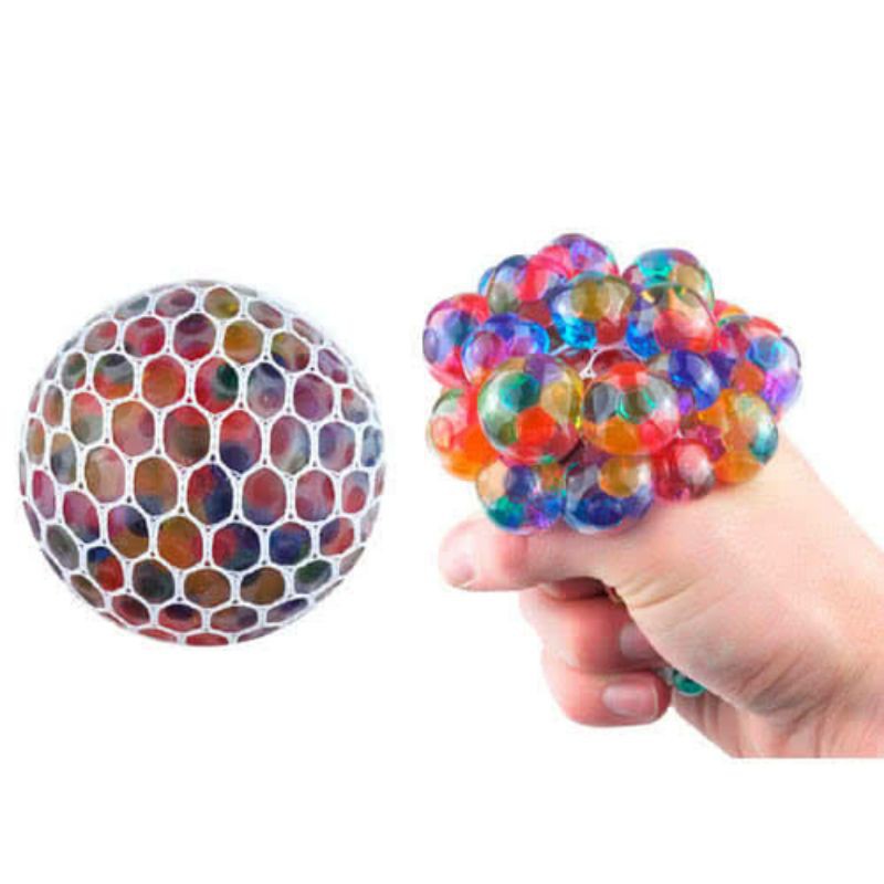 D2 Stress Ball Hydrogel | Mainan Squshy Grape Mesh Bal Anggur | Mainan Edukasi Anak