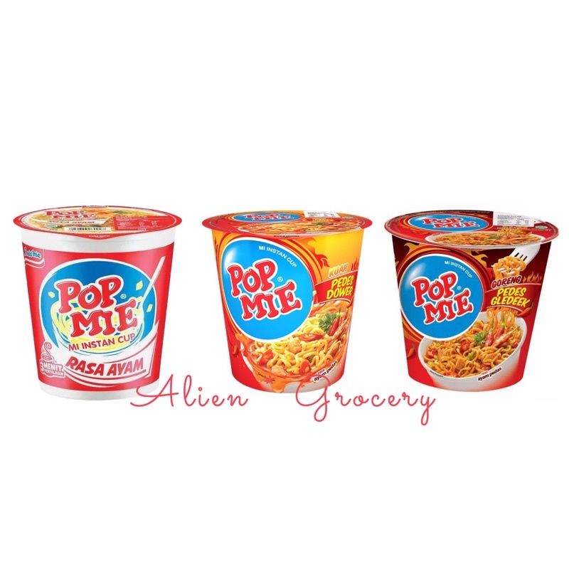 Pop Mie Indomie Ayam Pedas Dower Gledek