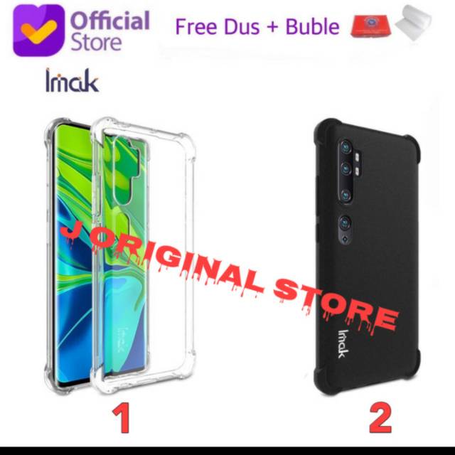 IMAK Xiaomi Mi Note 10 10 Pro - Soft Case Sandstone Anti Finger Atau Transparant