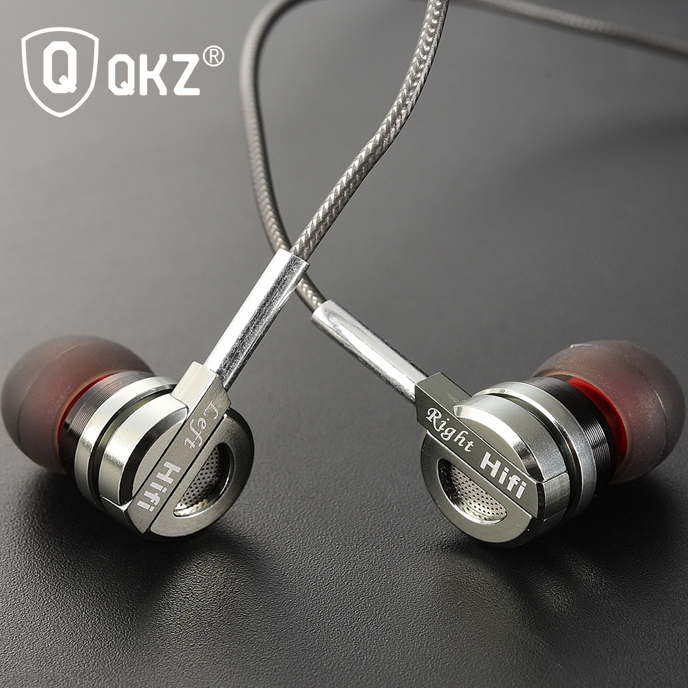 Qkz Dm9 Earphone In Ear Hifi Bass Stereo Bahan Metal Zinc Alloy Untuk Dj