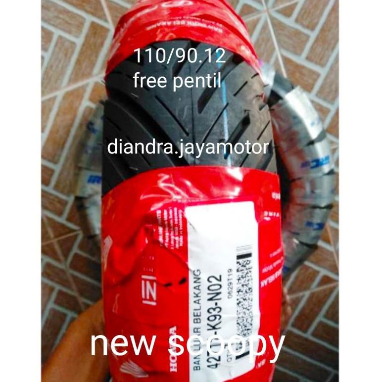 [[BISA COD]] Ban tubles asli Honda federal new Scoopy 110/90.12 free pentil 100 % original