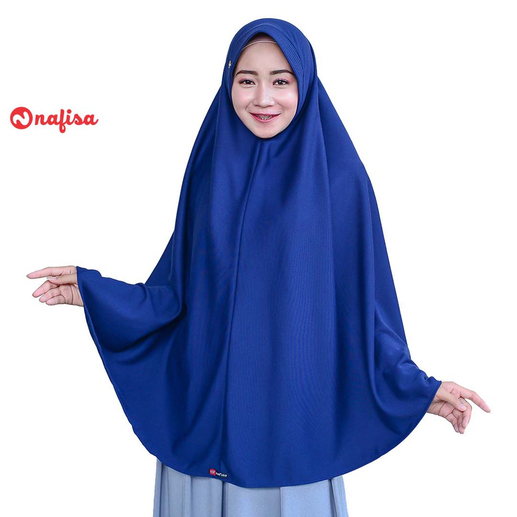 Jilbab PROMO !! JIlbab Instan Bergo Nafisa ASHA | Hijab Jumbo Kaos Instan Khimar Syari Bergo Kerudung Instan Kaos Polos Panjang-2