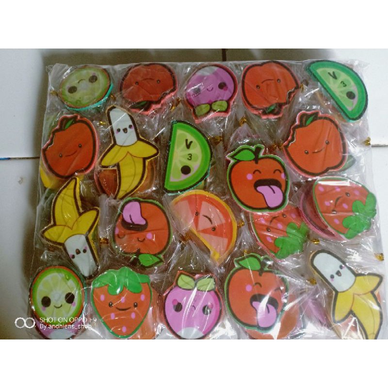 tempelan kulkas motif buah