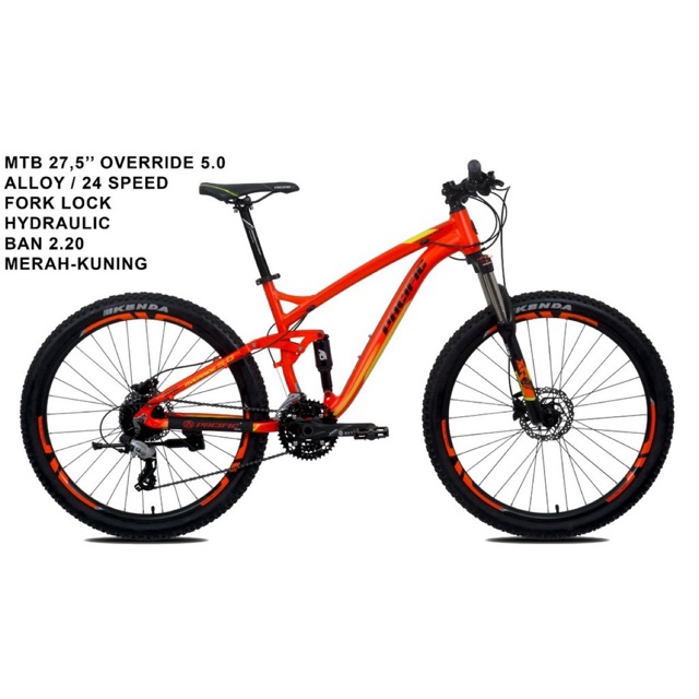 Sepeda Gunung Pacific Override 5.0 MTB 27,5 Inch