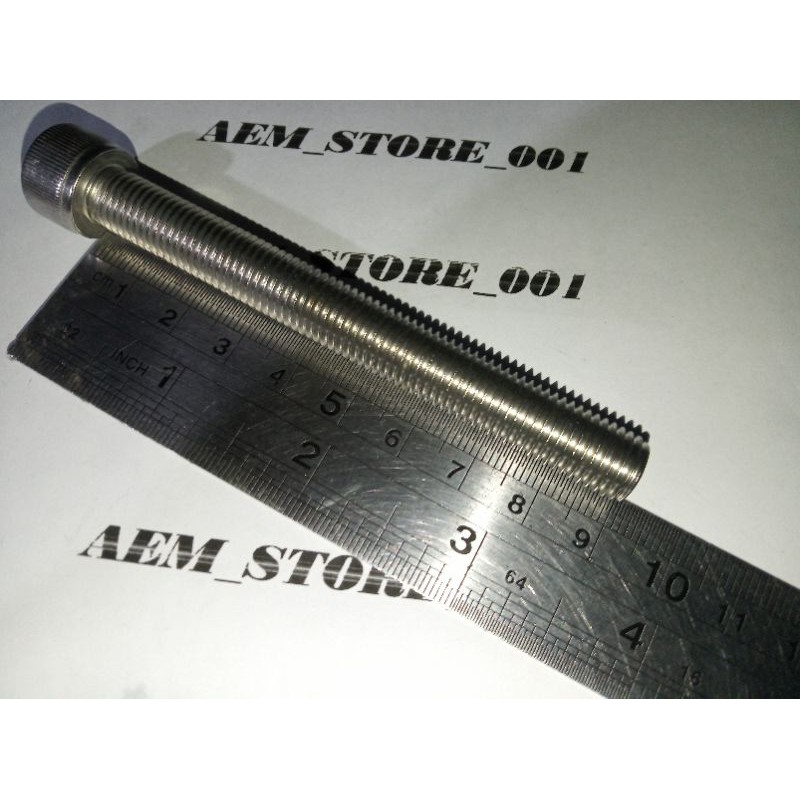 Baut L M10 x 90 (9cm) drat halus 1.25, stainless 304 THE A2-70