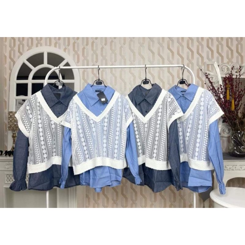 (BISA COD) KEMEJA OUTER MEIJIWANG / KEMEJA VEST