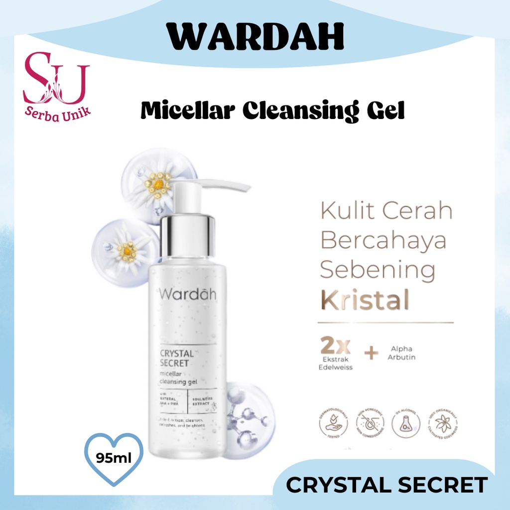 Wardah Crystal Secret Micellar Cleansing Gel 95ml