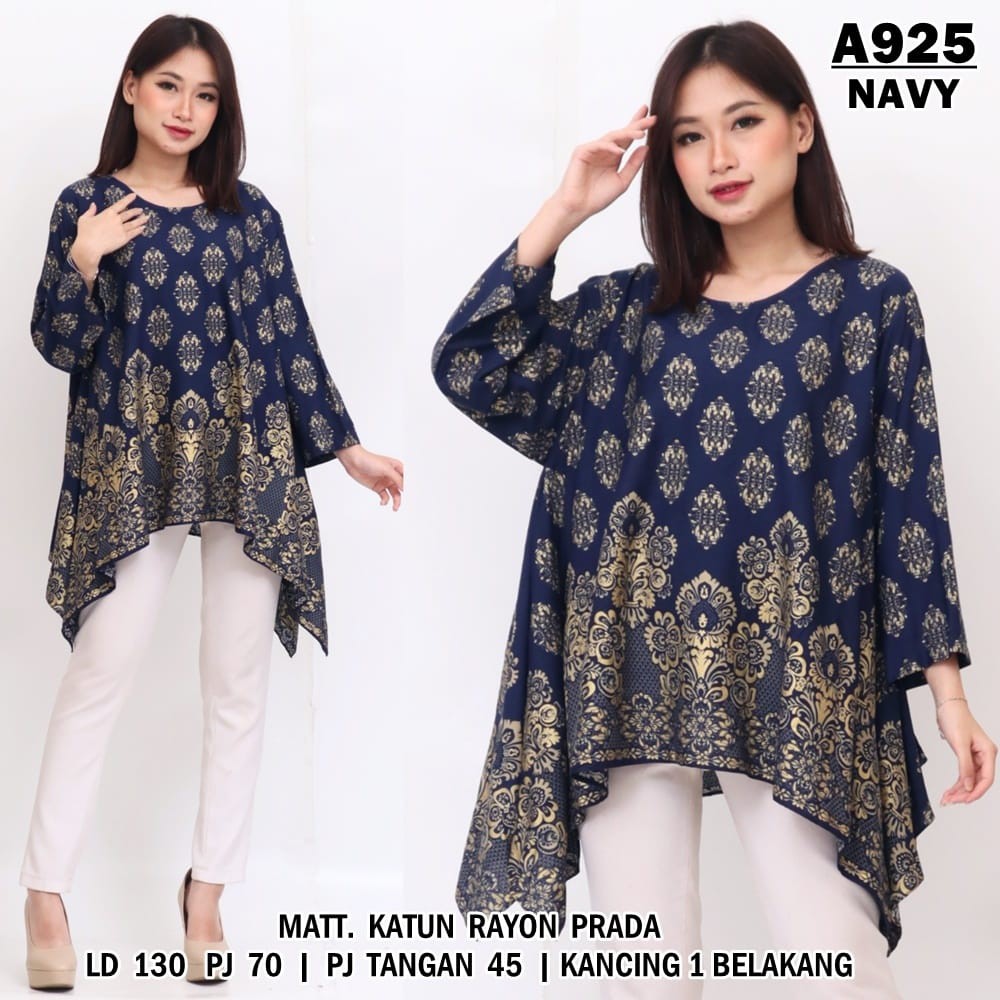 BLOUSE JUMBO KRATON / ATASAN BLUS JUMBO WANITA BAHAN KATUN RAYON PRADA