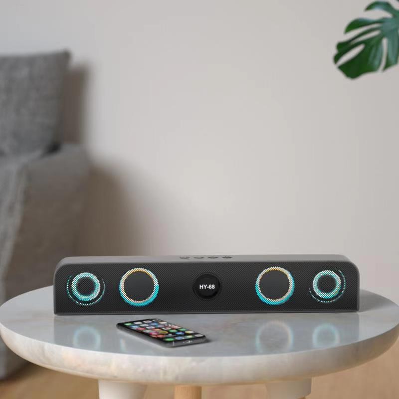 Speaker Bluetooth Soundbar Naxen HY-68 LED Lamp Super Bass Speaker