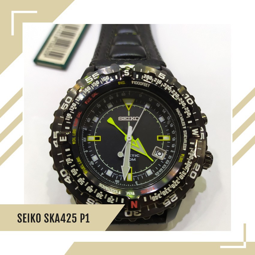 Jual Jam Tangan Pria Original Seiko Kinetic SKA425P1 Leather Strap