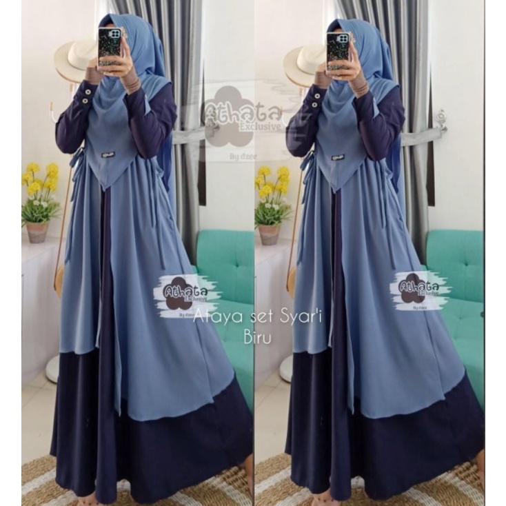 ATAYA SET SYARI ORI ATHATA / GAMIS ITY CREPE / TERLARIS / GAMIS TERMURAH