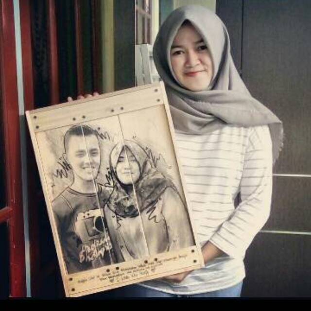 

LUKISANKAYU - Medium 37x50cm - PHOTO ON WOOD - SKETSA