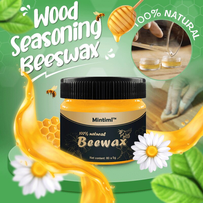 Pengkilap kayu Jati Beeswax Beewax Wood Seasoning Polish Original Pebersih Kayu Furniture Kitchen Set Pelindung Pelapis Kayu Meja Kursi Lemari Lilin Gel Lebah Alami