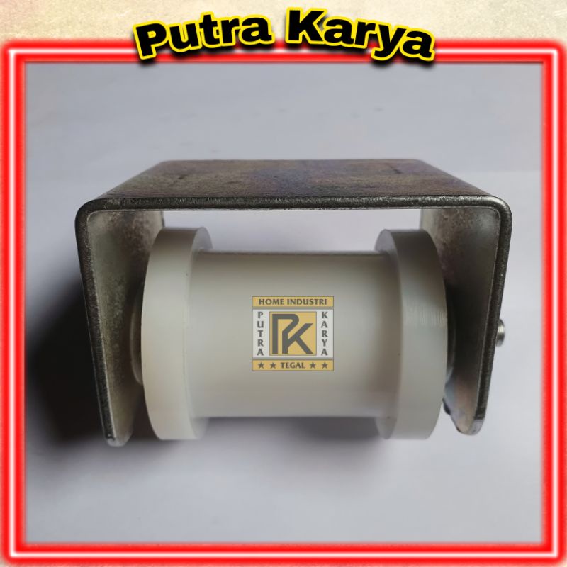 Roda Pagar UNP NILON/Roda UNP/Roda Pintu Besi NILON/Roda UNP 7CM