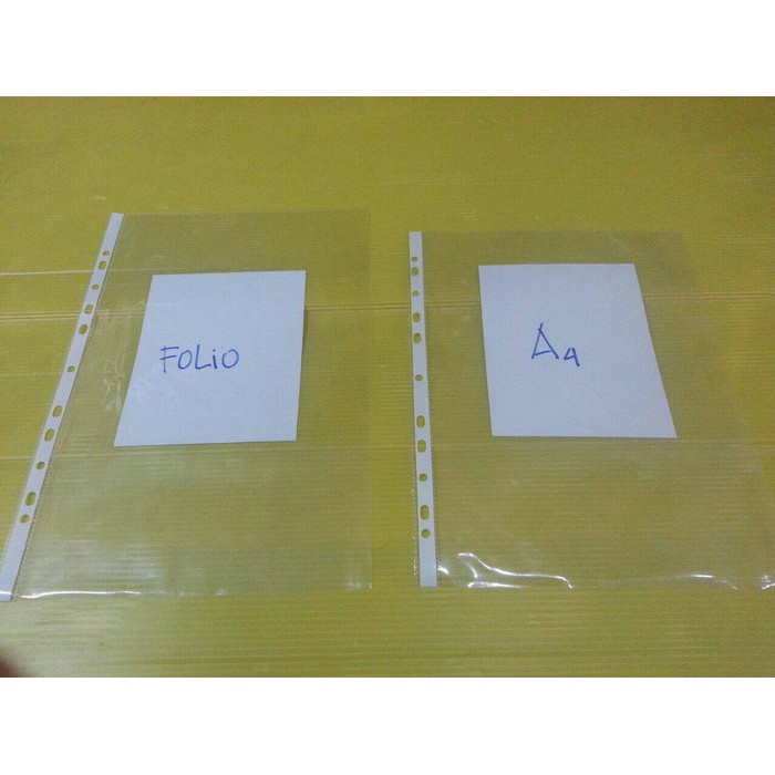 

Grosir PP Pocket Non Merk Clear A4 006 mm (Pak Isi 100 Sheet) Keren