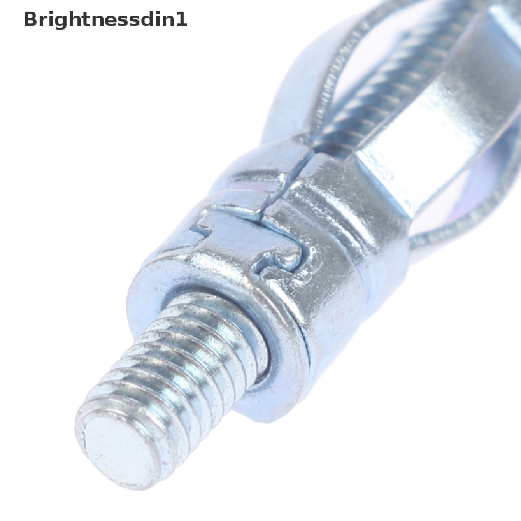 (Brightnessdin1) 10pcs / Set Plug Plasterboard / Drywall M4 Bahan Metal Untuk Dinding