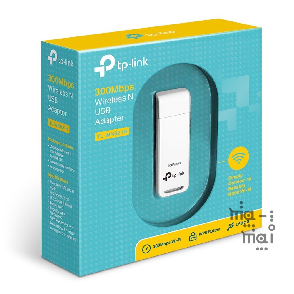 TP-Link Adapter TL-WN821N 300Mbps Wireless N USB Adapter