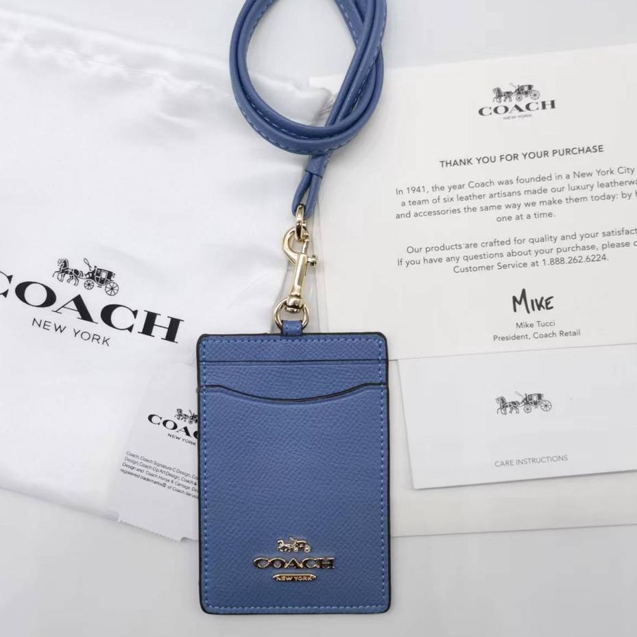 

ㄼ Baru!!! Coach Metal LOGO Lanyard ID Card Holder Name Tag Delapan Warna TERMURAH 3196 ✤