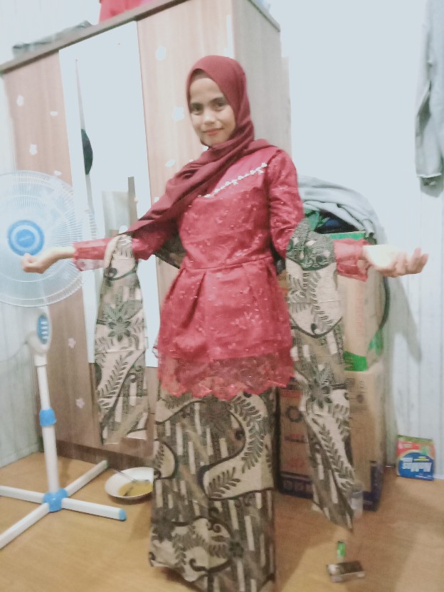 Shopashop Solo Batik Couple Glenca Payet Free Selendang | Set Couple Asyifa Maroon | Sarasvati Store