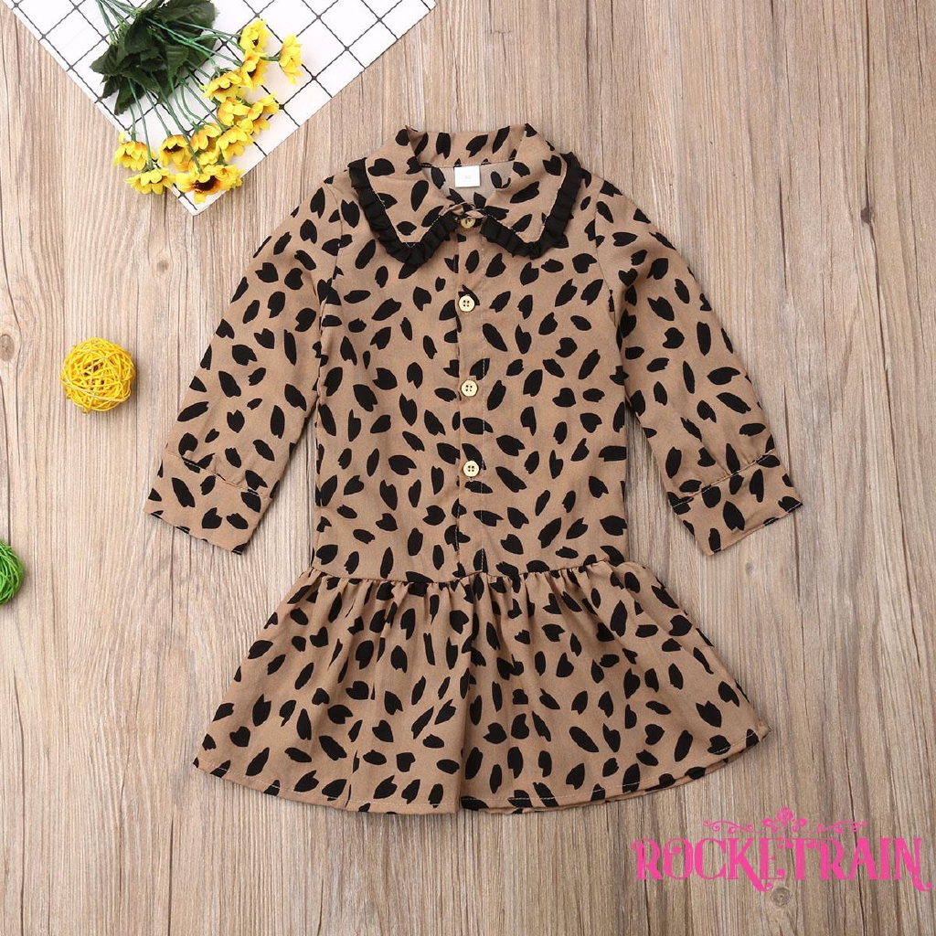 leopard print baby dress