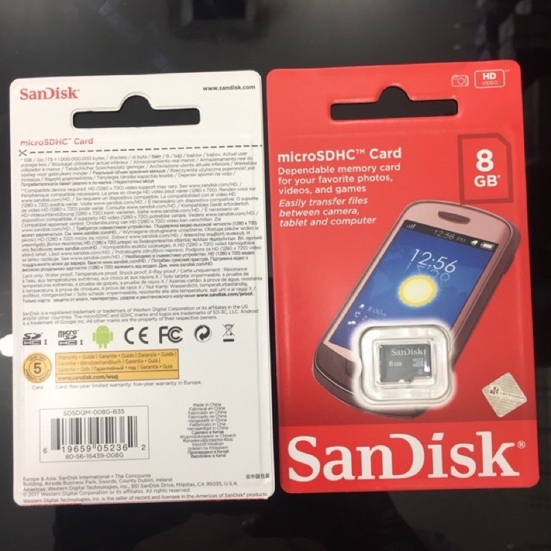 Memori Card Micro Sandisk Ori 8GB Class 4 8 GB Memory SD