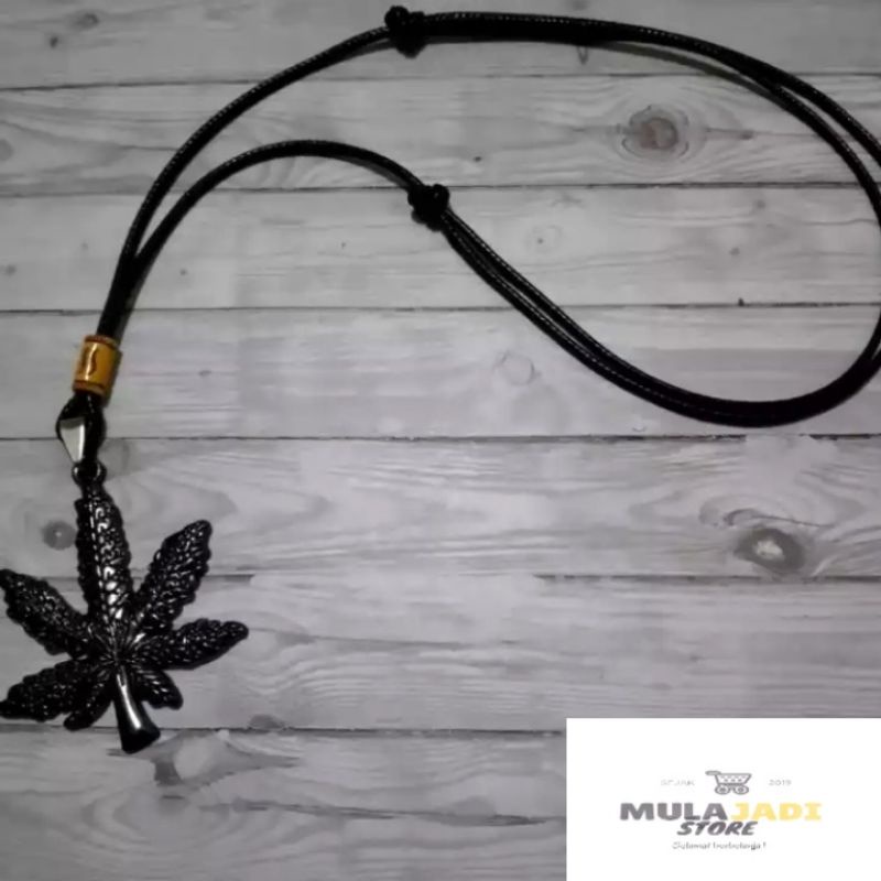 kalung pria mata ganja-kalung pria mode korea-kalung mata ganja