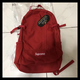 red supreme backpack ss18