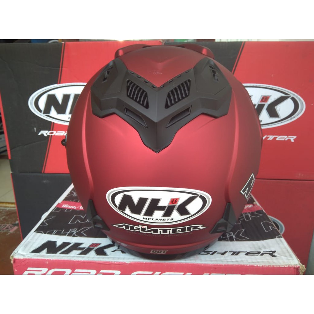 NHK AVIATOR_SOLID ROYAL RED DOFF (DOUBEL VISOR)