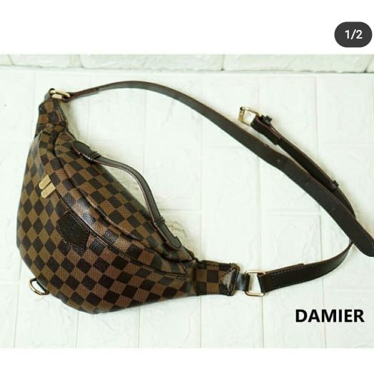SALE Tas LV bumbag wanita damier tas pinggang tas dada