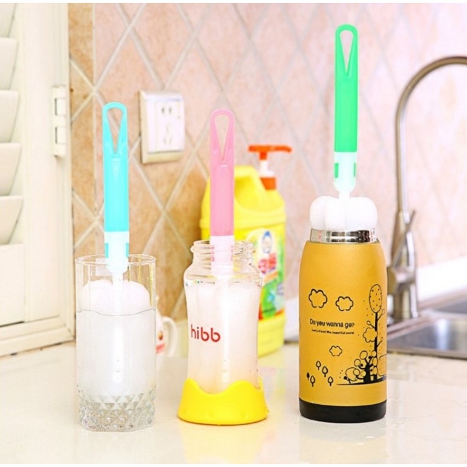 Hot Sale/Sikat Botol Bayi Multifungsi/Sikat Pembersih Gelas Air Spons Lembut Yang Dapat Dilepas/Spons Lembut Deep Clean Brushes