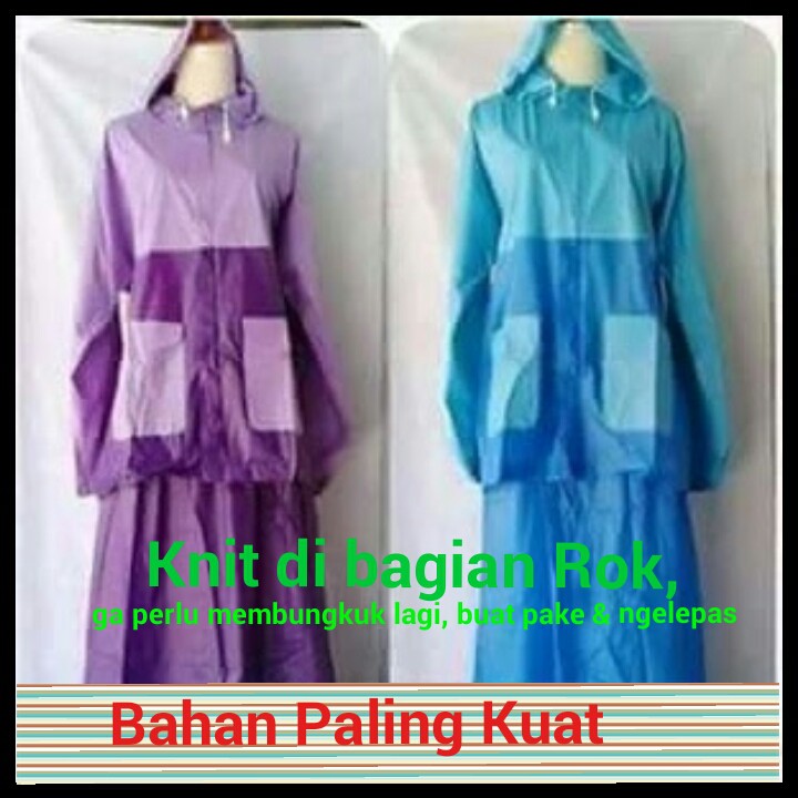 Jas Hujan Salsa - Jas Hujan Jaket Rok Salsa - Jas Hujan Muslimah