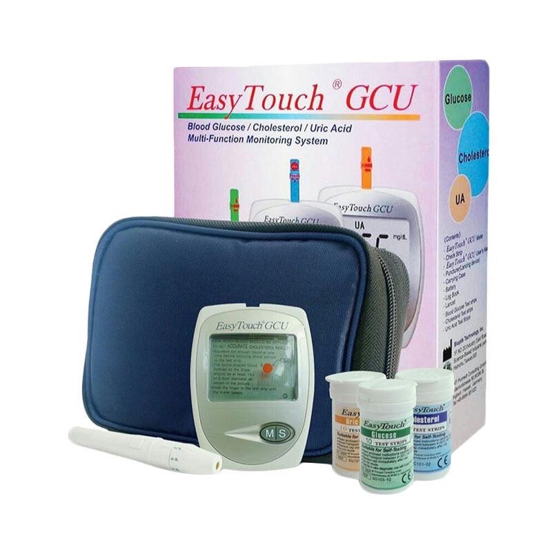 Easy Touch GCU / Alat Cek Darah 3in1 - Cek Gula Darah Kolesterol Asam Urat