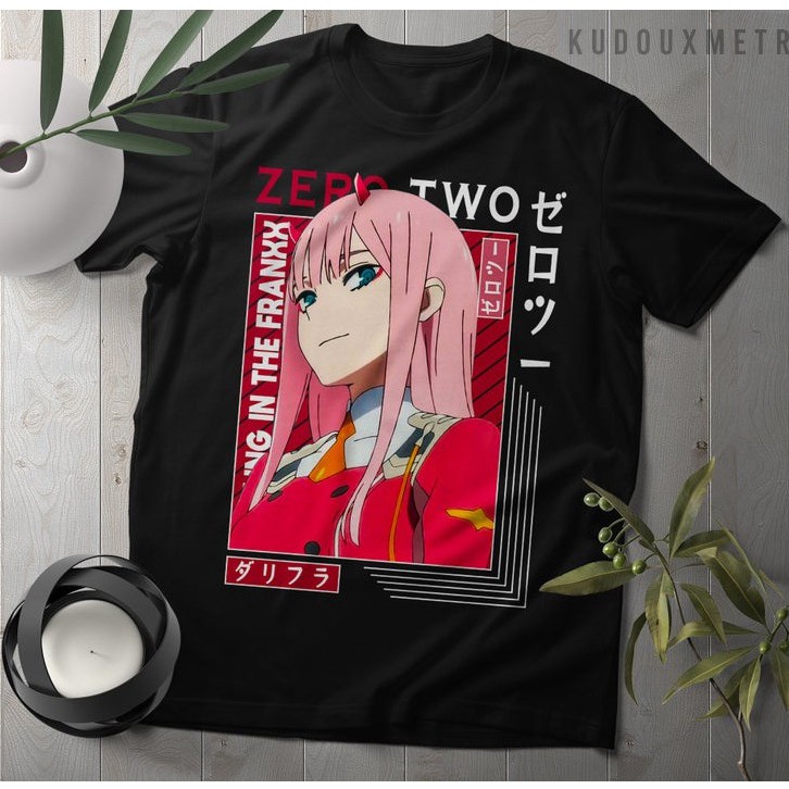 Tshirt Zero Two XX Me Kiss Me Anime Darling In the Franxx Unisex