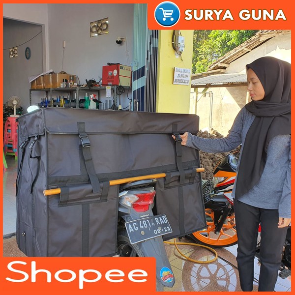 Tas Kurir Tingkat Tas Keranjang Motor Tingkat Super Jumbo