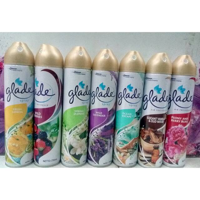 Glade Aerosol 225ml Lemon/ Orange / Vanilla / Peony / Lavender / Ocean