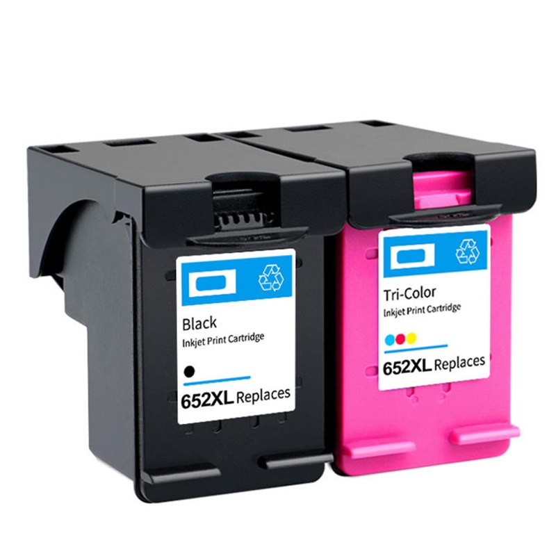 Cartridge Tinta btsg Remanufactured 652XL Warna Hitam, Tri-Color Pengganti HP 652XL Paket Untuk HP Deskjet 1118 2135 21