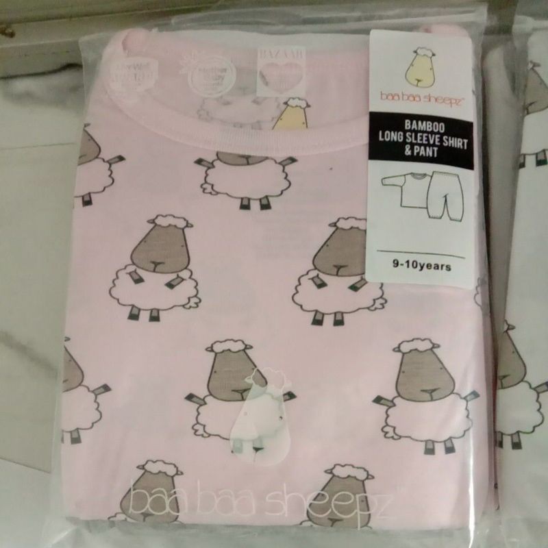 Jual Baabaa Bamboo Long Sleeve Shirt &amp; Pant Baabaasheepz 9-10Years  Indonesia|Shopee Indonesia