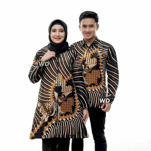 Maura Couple - Sania Ruffle Batik Couple Ori Ndoro Jowi DNT Garansi