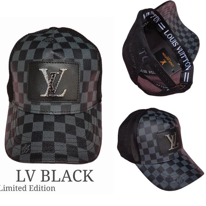 TOPI LV - HITAM PALING MURAH