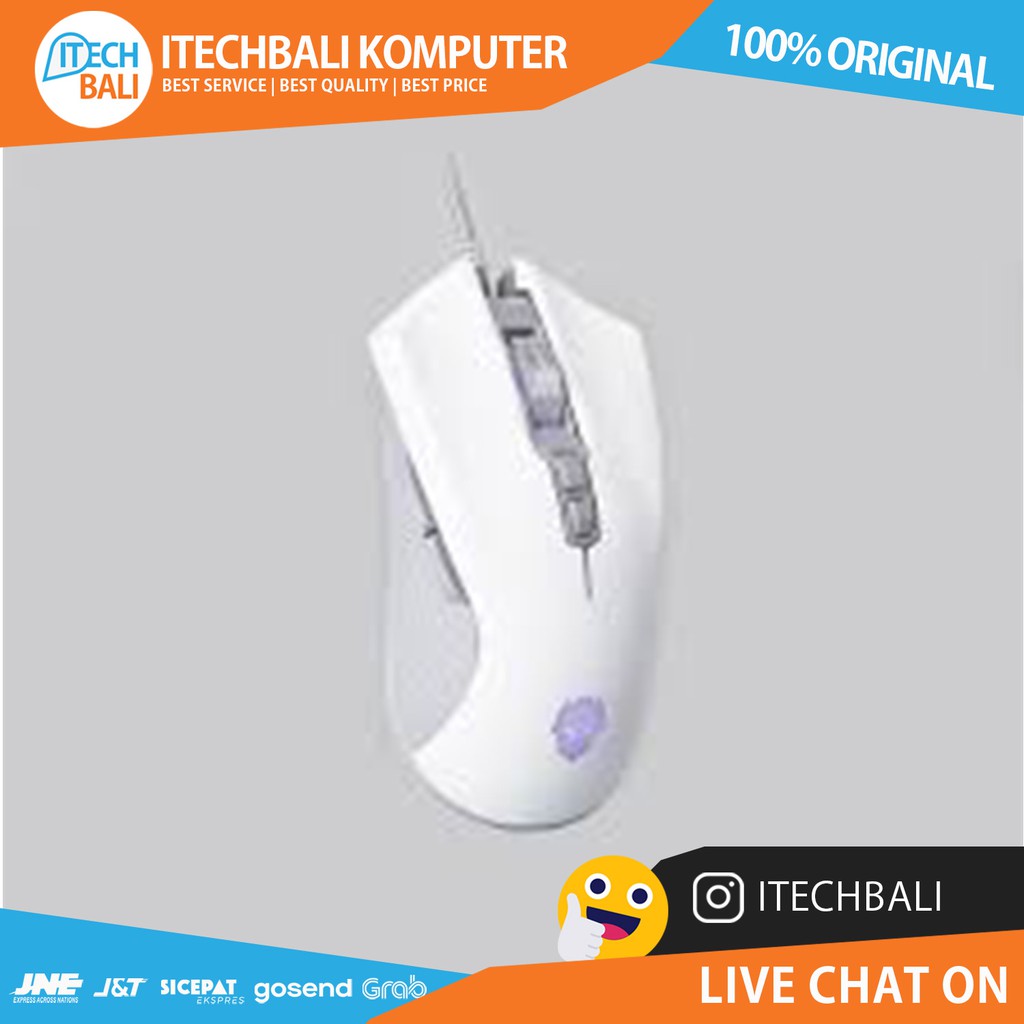 Mouse REXUS Xierra G10 Macro Gaming- White | ITECHBALI