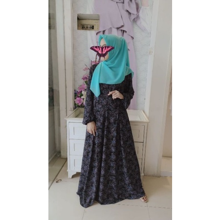 COD YASMINE DRESS SHASMIRA / GAMIS SPANDEK PRINT / GAMIS MOTIF