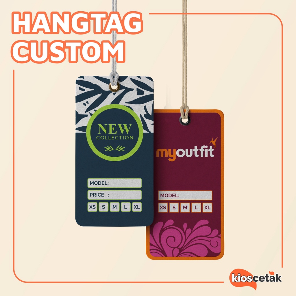 

Hang Tag Custom Label Baju / Price Tag Seri Bunga