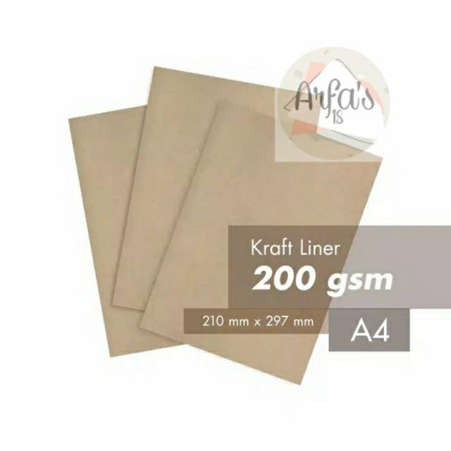 

kertas paper bag 200gr / kertas brown kraft