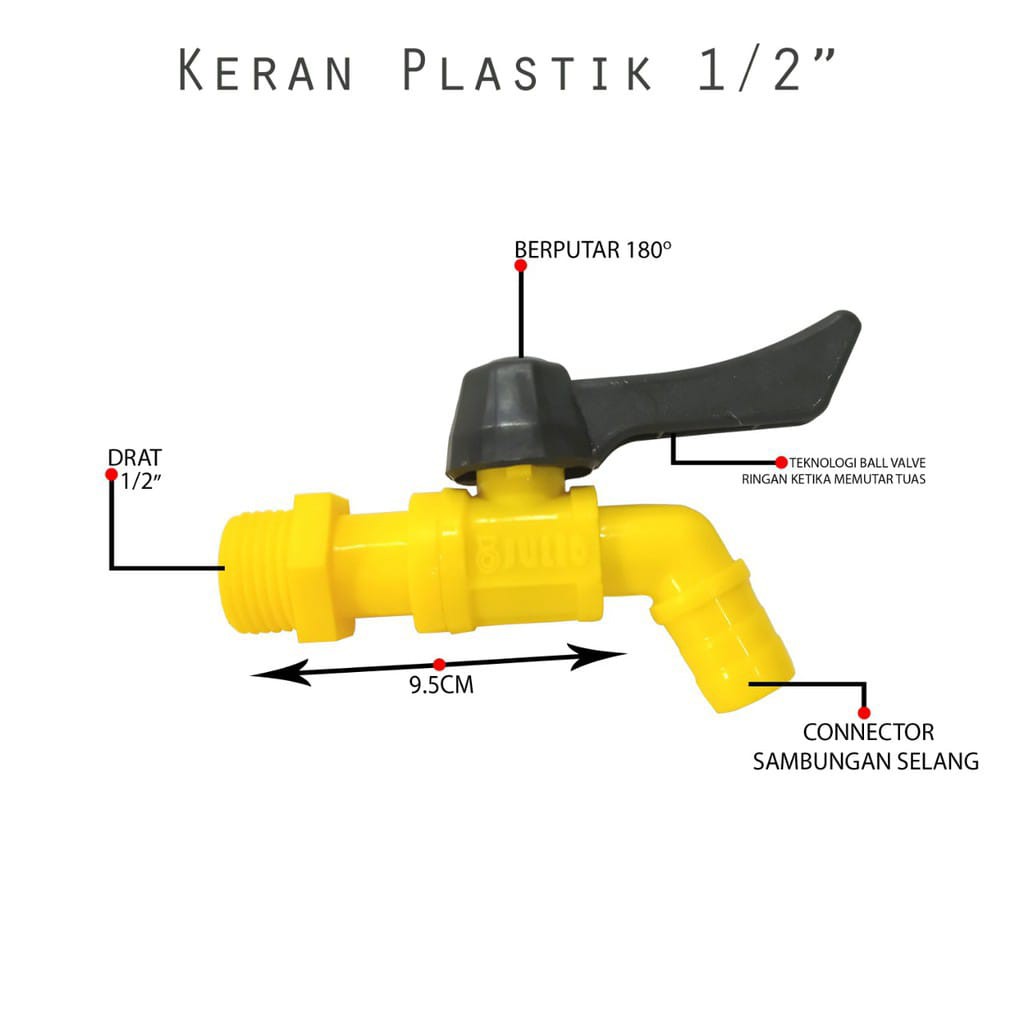 KRAN STABILO WARNA WARNI (ENGKOL TAMAN) TERMURAH UNTUK KEBUN TANCAP SELANG CUCI MANDI