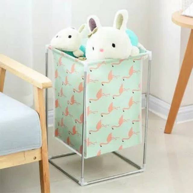 EM Keranjang  Cucian Stand Baju Kotor Laundry Basket